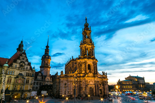Sunset view of Dresden. © Sergii Figurnyi