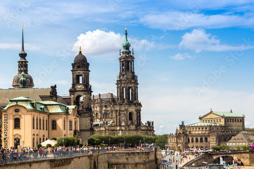 Dresden in a beautiful summer day
