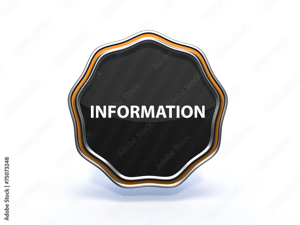 information star icon on white background information star icon on white background