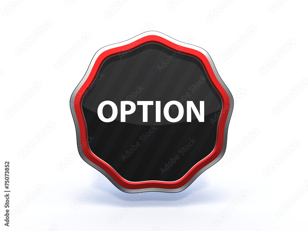 option star icon on white background option star icon on white background