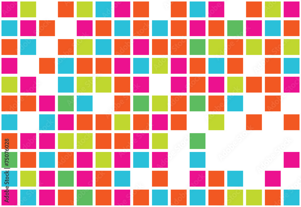 Vibrant pixel art pattern vector background