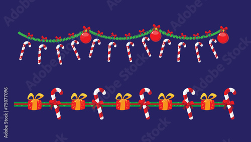 garland with candy