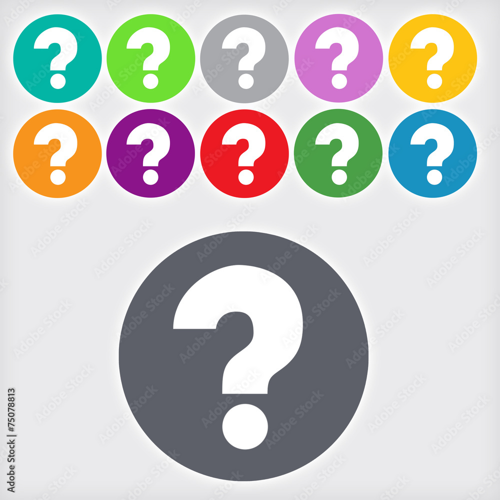 Question mark sign icon Question mark sign icon