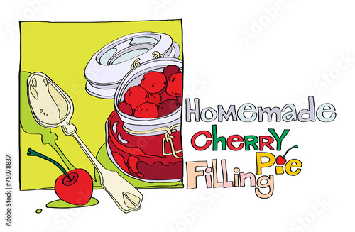 homemade cherry pie filling