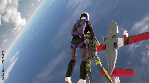 Skydiving video.