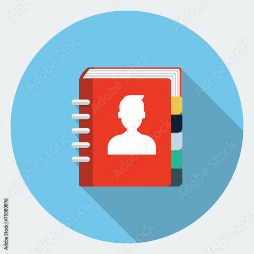 Vector address book icon