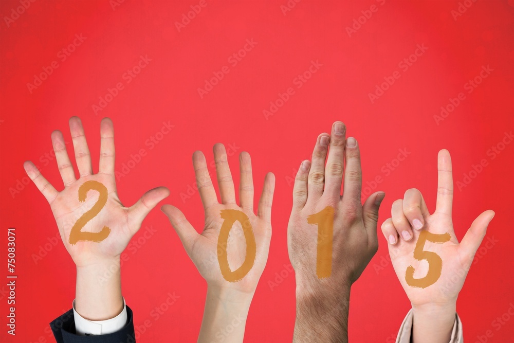 Composite image of hands