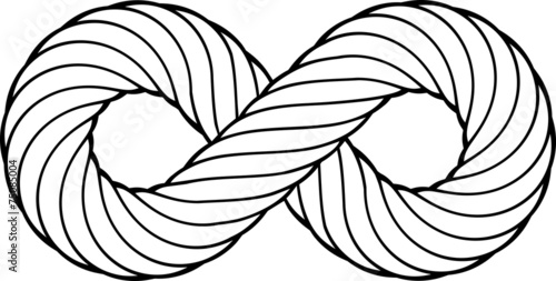 Nodo infinito in corda