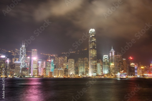 Skyline of Hong Kong  at Night © danieldep