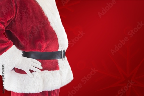 Composite image of santa claus belly from the side © WavebreakmediaMicro