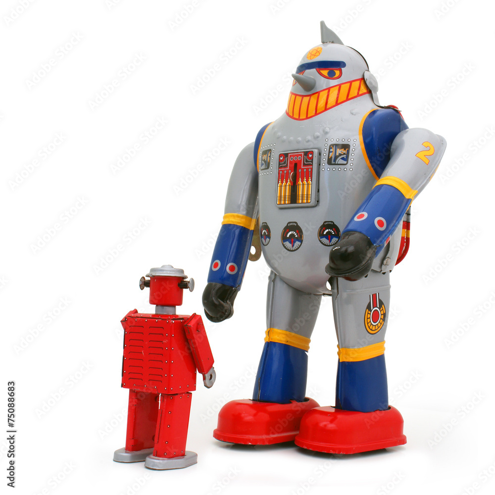 2 robots qui s'opposent 2 robots qui s'opposent