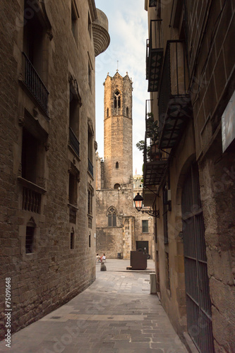 Gothic quarter of Barcelona #75091648