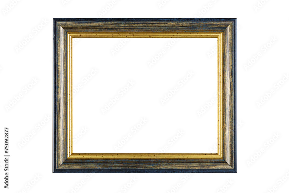 Gold frame isolated on white background with clipping path. Gold frame isolated on white background with clipping path.