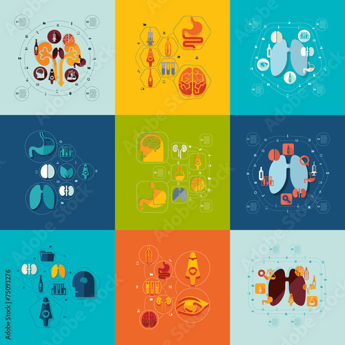 medical flat infographic