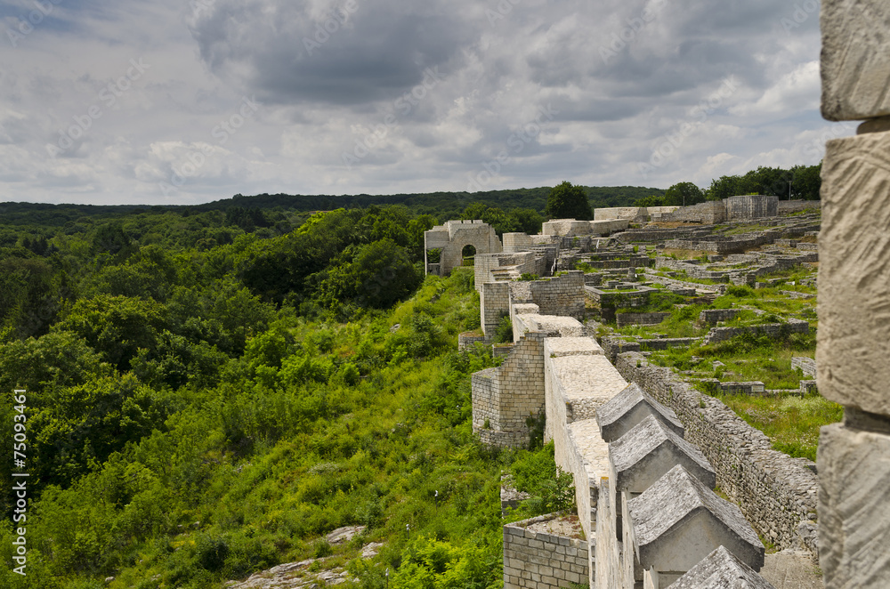 Fototapeta premium Ancient ruins of a medieval fortress