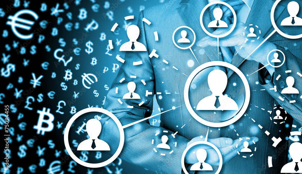 Obraz premium protect social connection concept