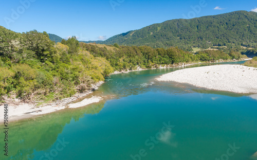 Fototapeta Naklejka Na Ścianę i Meble -  green river | Landscape | New Zeland