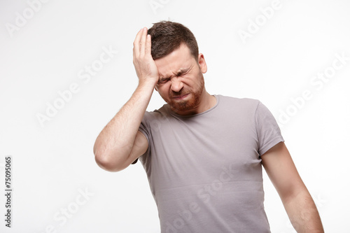 the young men have a headache