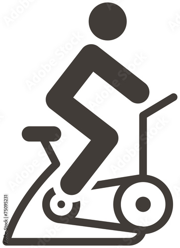 Obraz na płótnie indoor cycling icon