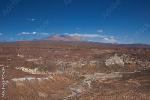 Canyon of the Rio Lluta in the Altiplano photo