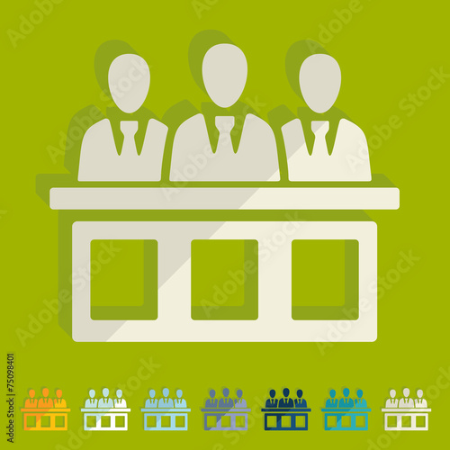 Flat design: jurors