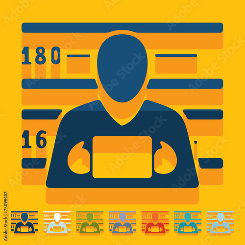 Flat design: suspect