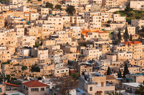 Arab homes on the hillside of Mount of Olives in Jerusalem © Anna Pakutina