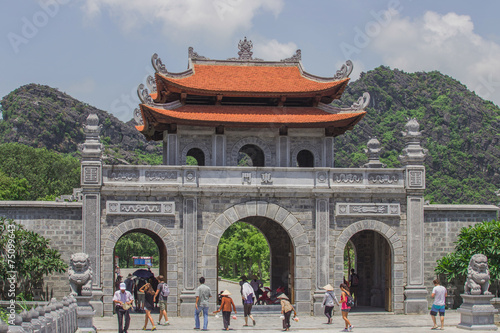 the gate of prince palace in Honoi Vietnam