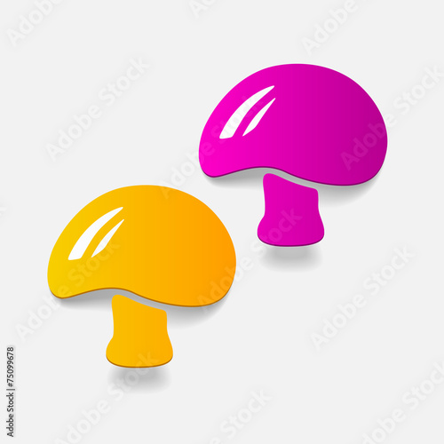 realistic design element: mushroom