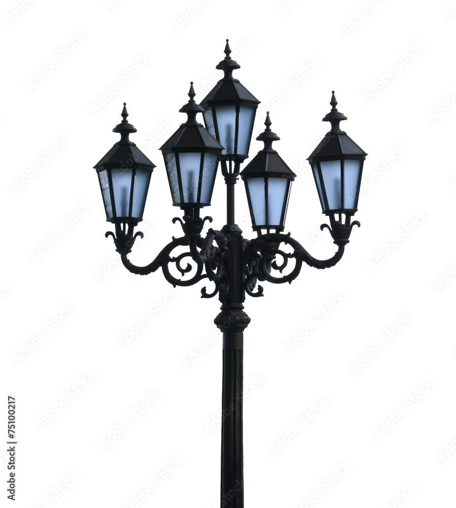 Street lamp isolated
