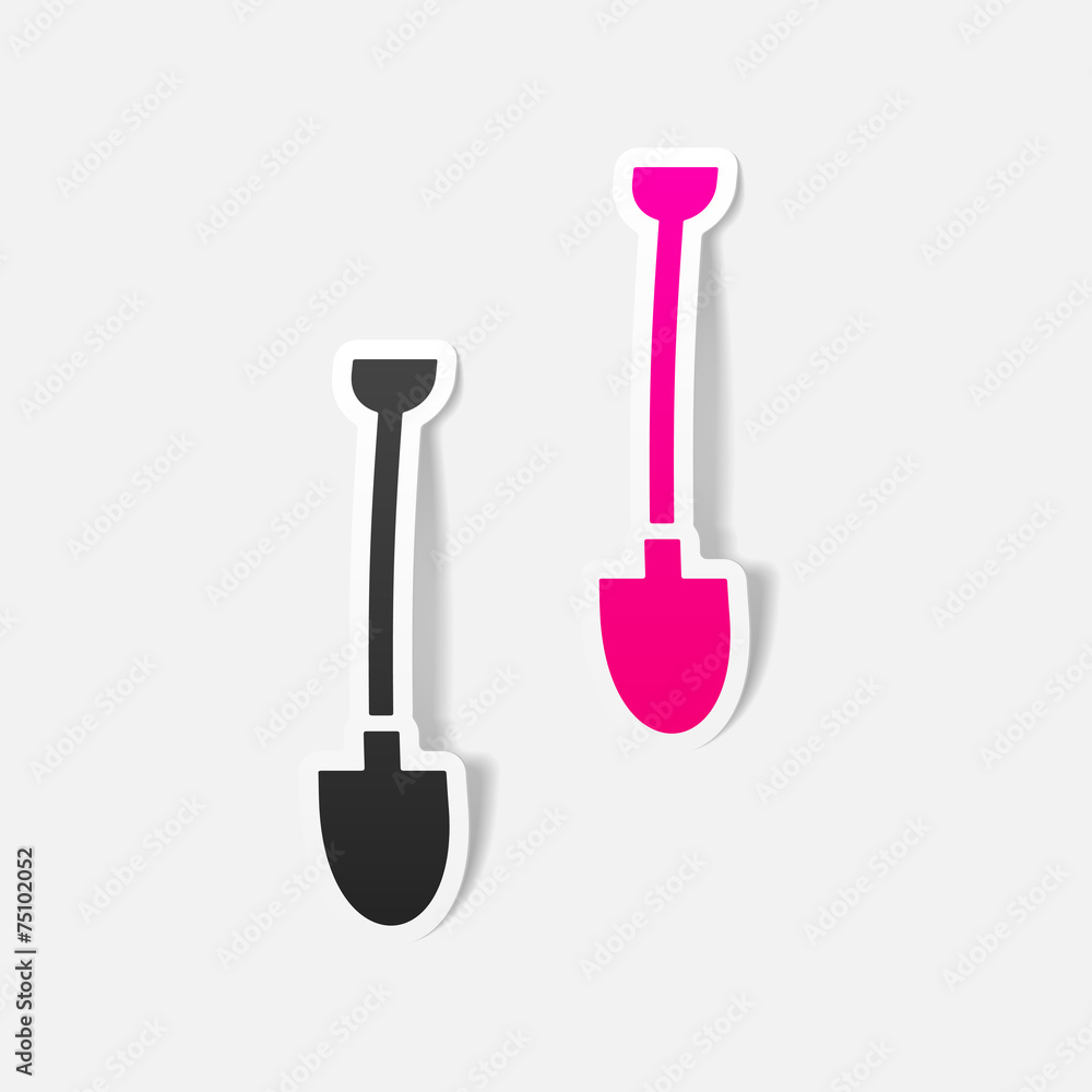 realistic design element: shovel