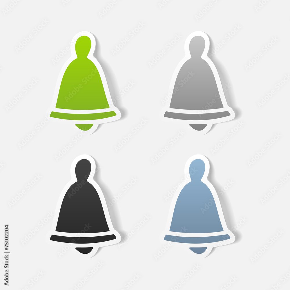 realistic design element: christmas bell realistic design element: christmas bell