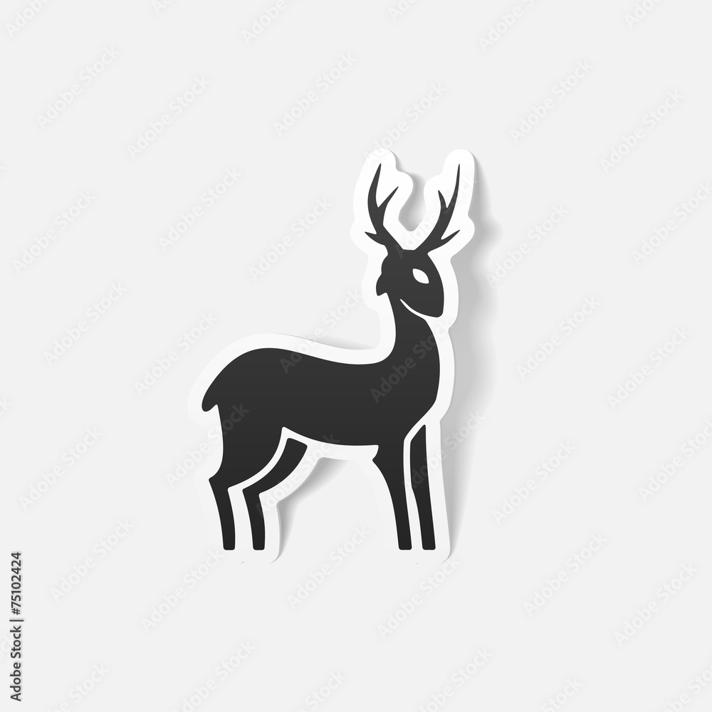 Fototapeta premium realistic design element: deer