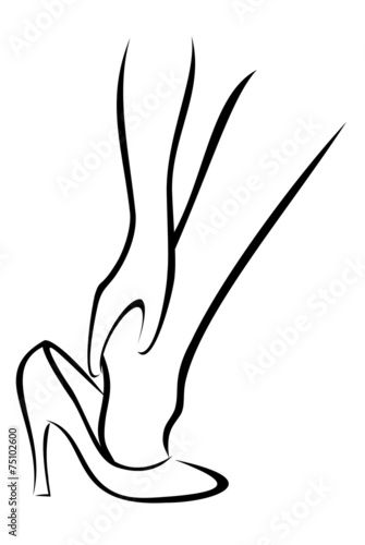 The Woman puts shoes 1