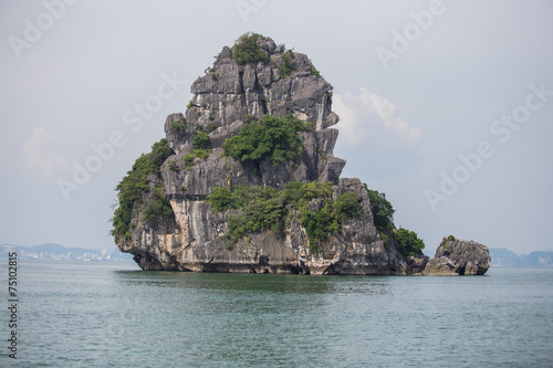 Ha Long Bay Gulf in Vietnam photo