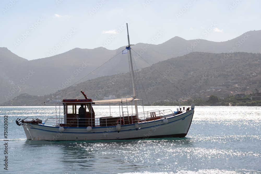 Boot bei Elounda, Kreta