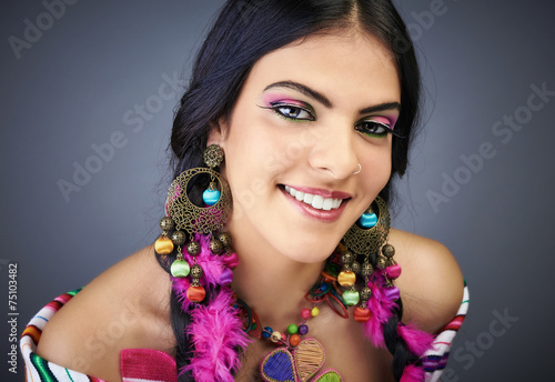 Portrait of a south american woman