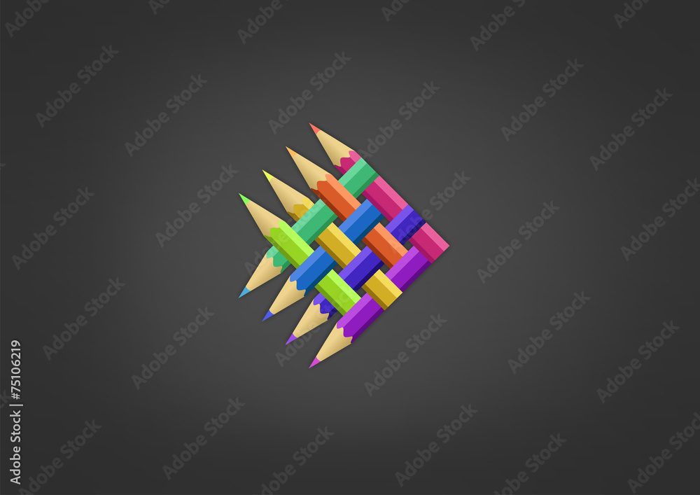 Fish Abstract Business Logo pencil Web Tech icon color Fish Abstract Business Logo pencil Web Tech icon color