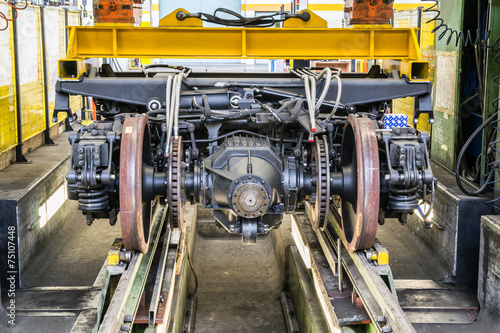 test bench for rail cart