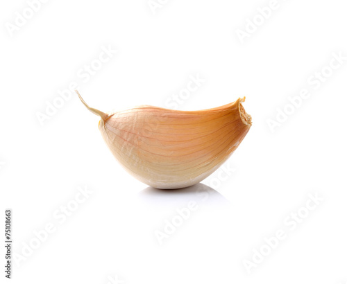 Garlic isolated on white background