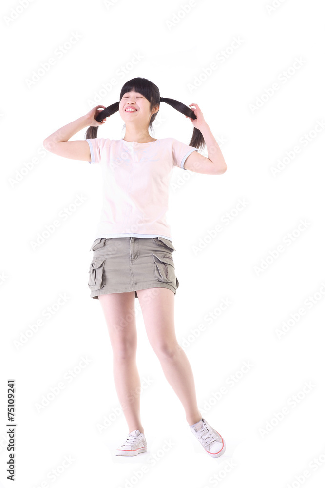 Fototapeta premium 스튜디오 안의 젊은 사람들