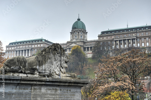 Buda Castle from the Chain Bridge, Budapest