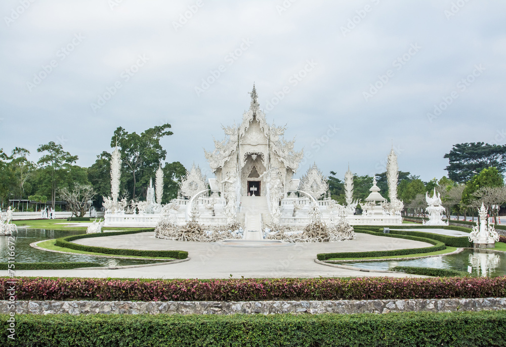 Wat Rong khun is known among foreigners as the White Temple in C