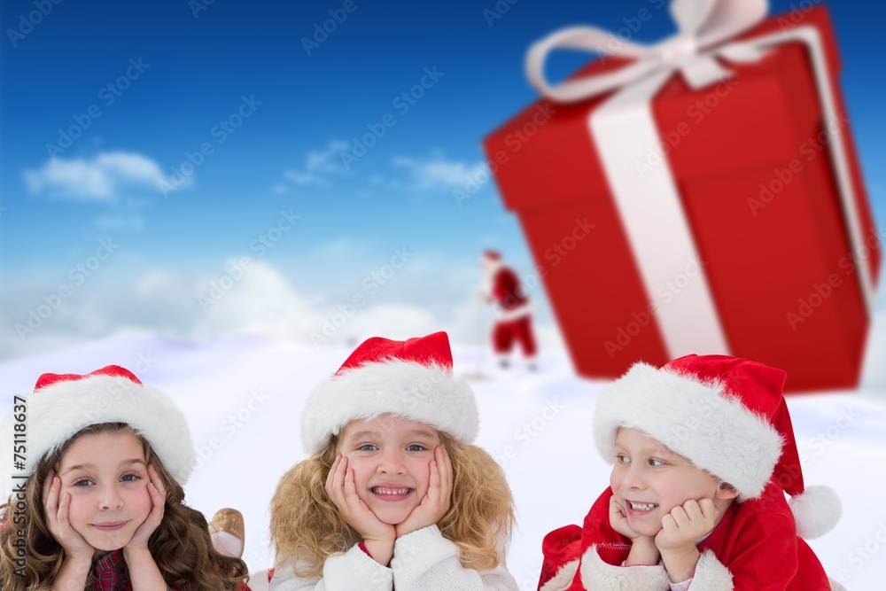 Composite image of cute children Composite image of cute children