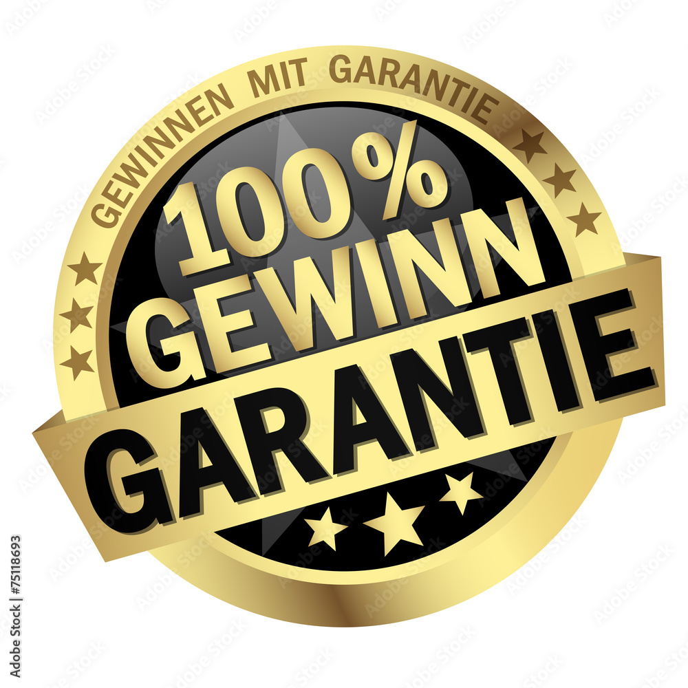 Button - 100% Gewinn Garantie