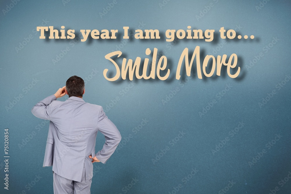Composite image of thinking businessman Composite image of thinking businessman