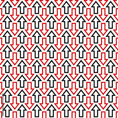Black red seamless arrow pattern