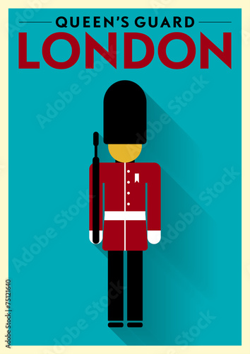 Queen's Guard Vector Illustration