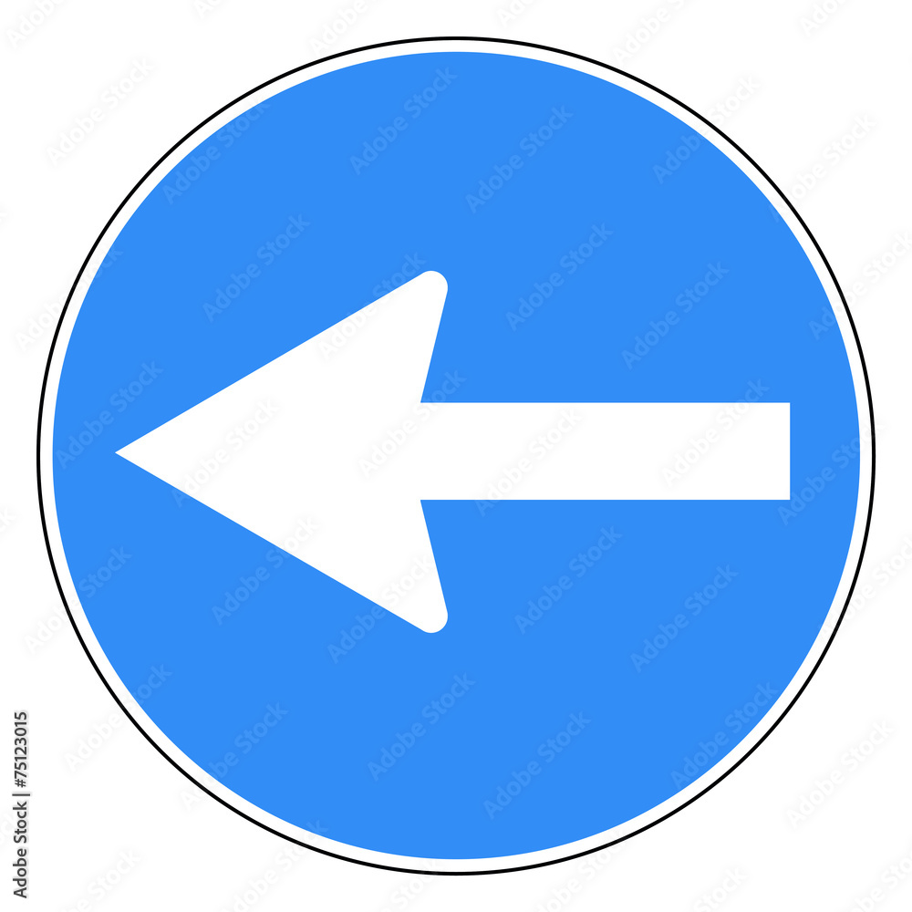 Circle road sign Circle road sign