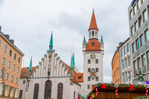 Munich city center at Christmas-time